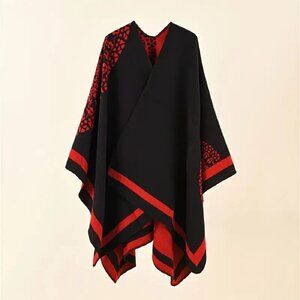Vintage Wrap Poncho Cardigan